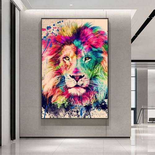Lion Oil Painting
