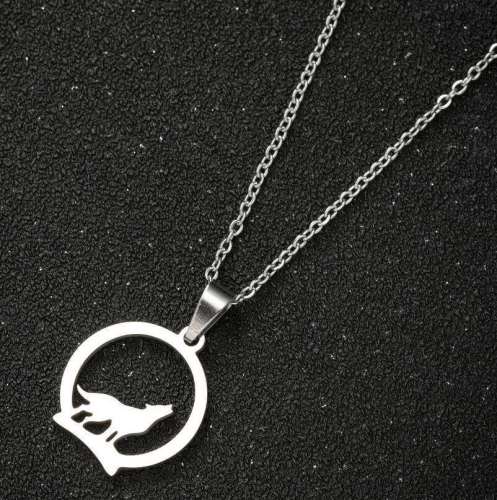 Wolf Howling Necklace