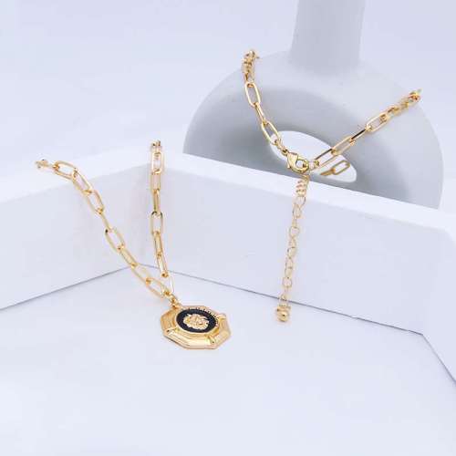 Unisex Gold Lion Chain Necklace