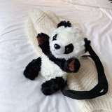 Panda Design Fluffy Crossbody Bag