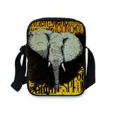 Elephant Print Oxford Crossbody Bag