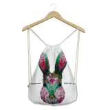 Unisex Bunny Rabbit Print Canvas Backpack