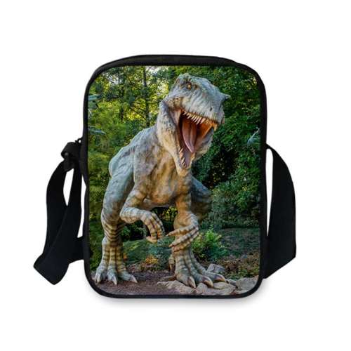 Dinosaur Print Oxford Crossbody Bag