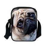 Dog Puppy Print Oxford Crossbody Bag