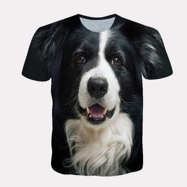 Family Matching T-shirts Unisex Dog Puppy Print Tops