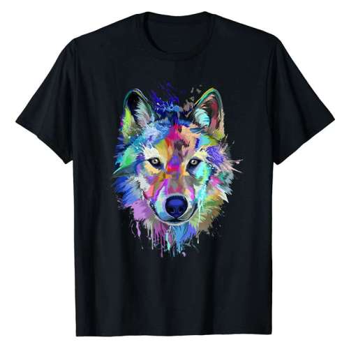 3d Wolf T shirt