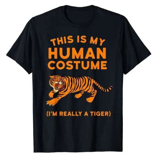 This Is My Human Costume Tiger Shirt