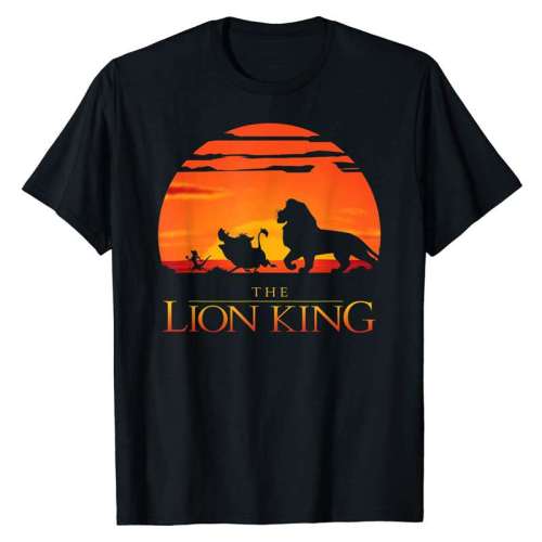 Family Matching T-shirts Unisex The Lion King Print Short Sleeve Tops