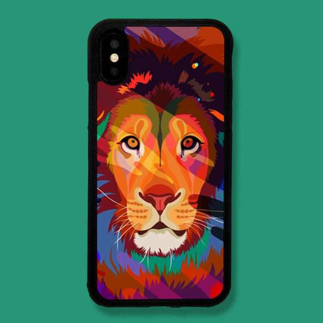 Lion Print Iphone 13 Pro Max Glow in the Dark Case Shockproof Anti-Scratch Frosted Cover For Iphone 7/8/11/XS/11/12/13