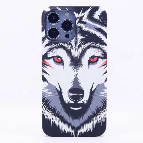 Wolf Print Iphone 13 Pro Max Glow in the Dark Case Shockproof Anti-Scratch Frosted Cover For Iphone 7/8/11/XS/11/12/13