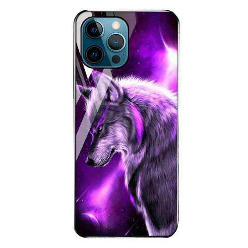 Wolf Print Iphone 12 Pro Max Case Shockproof Anti-Scratch Glass Cover For Iphone 7/8/11/XS/11/12