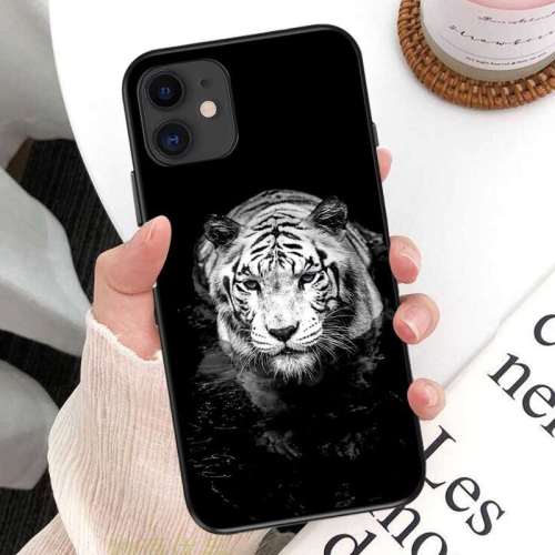 White Tiger Face Phone Case