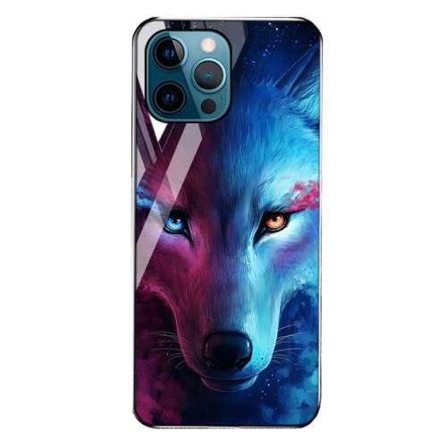 Wolf Print Iphone 12 Pro Max Case Shockproof Anti-Scratch Glass Cover For Iphone 7/8/11/XS/11/12