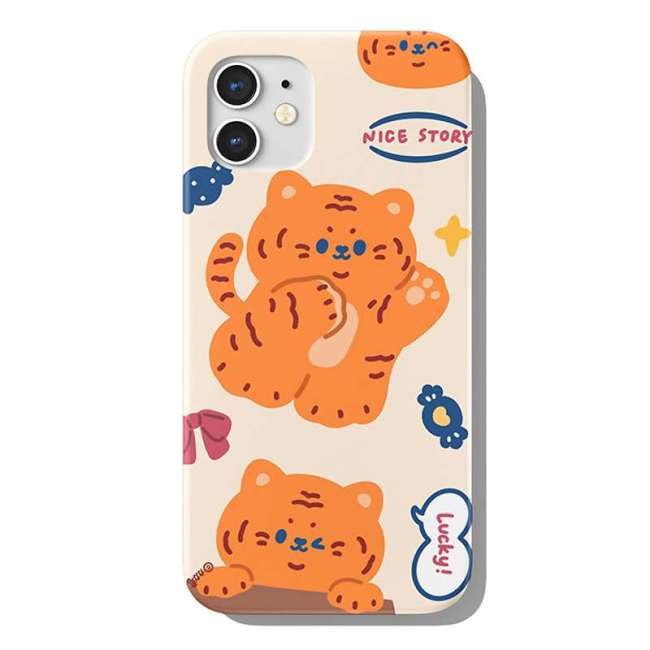 Tiger Print Iphone 13 Pro Max Frosted Case Shockproof Anti-Scratch Frosted Cover For Iphone 7/8/11/XS/11/12/13