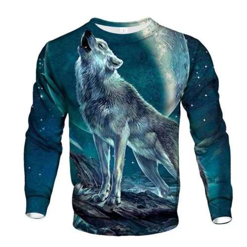 Wolf Howling Moon Sweatshirt