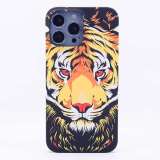 Tiger Print Iphone 13 Pro Max Glow in the Dark Case Shockproof Anti-Scratch Frosted Cover For Iphone 7/8/11/XS/11/12/13