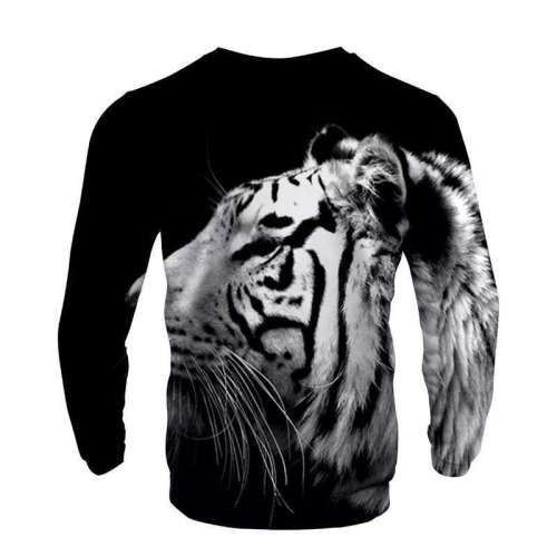 Black Sweatshirt With Tiger