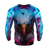 Unisex Eagle Print Pullover Sweatshirts