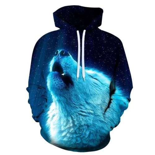 Hoodies With Wolf Designs