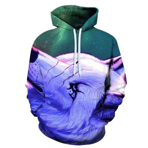 Graphic Wolf Hoodie