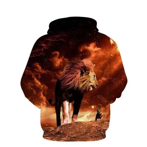 Lion King And Cub Hoodie