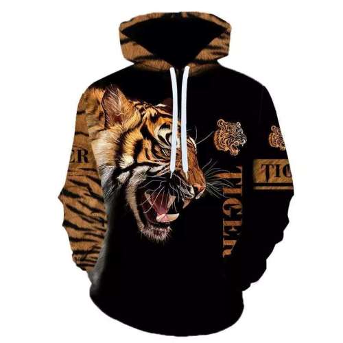 3D Tiger Hoodie