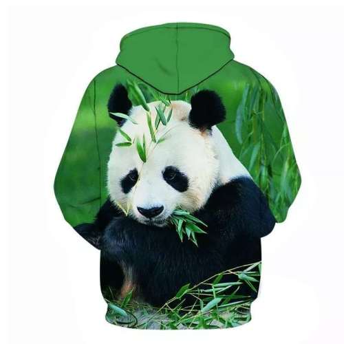 Family Matching Hoodies Unisex Panda Print Pullover Sweatshirt