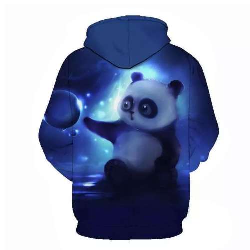 Blue Panda Hoodie