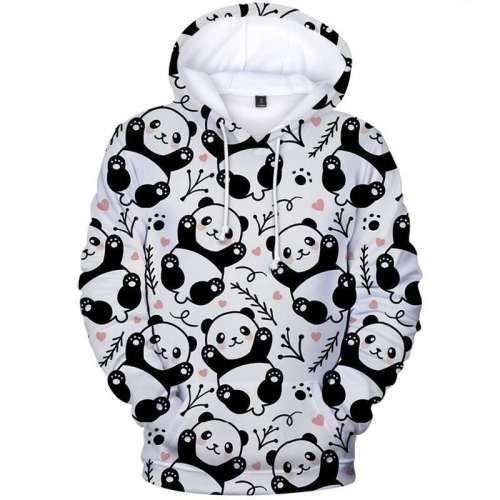 Black And White Panda Hoodie