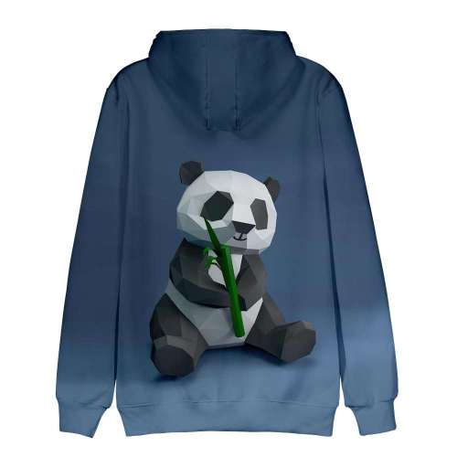 Panda Blue Hoodie