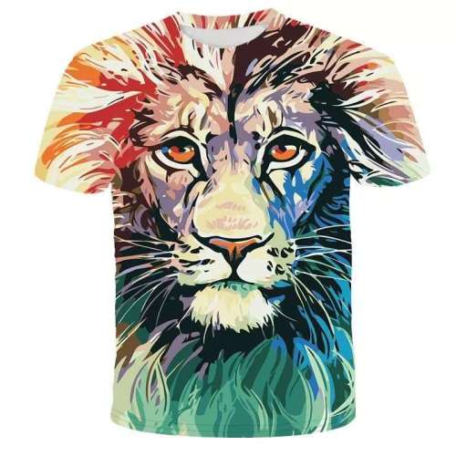 Lion Face T shirt Design