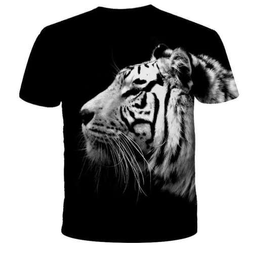 Black And White Tiger Shirt