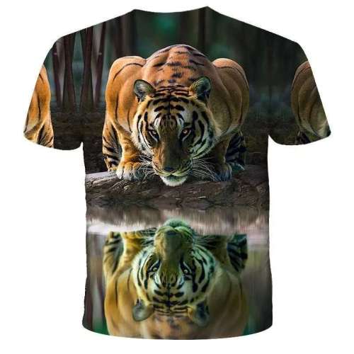 Plus Size Tiger Shirt