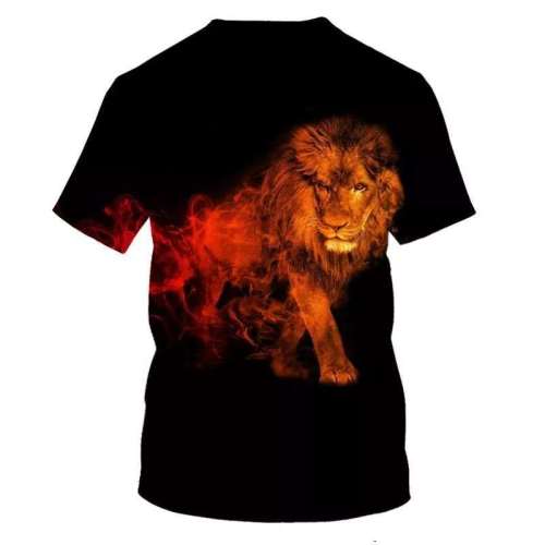Black And Red Lion Shirt