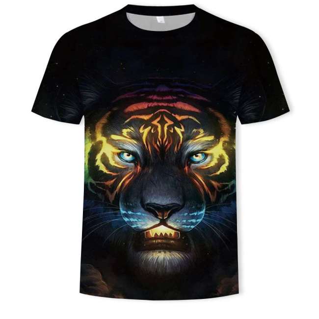 Family Matcching T-shirts Unisex Tiger Print Tops