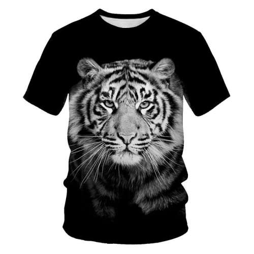 Black Shirt With Tiger Face