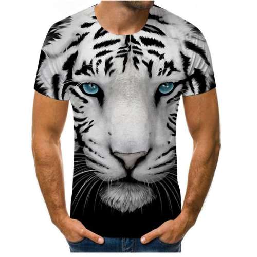 White Tiger Shirt Mens