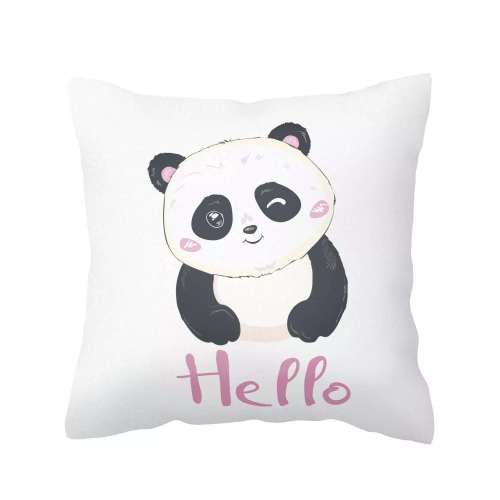 Home Decorations Wild Animal Panda Throw Pillow Case Sofa Couch Pillowcase Cushion Cover