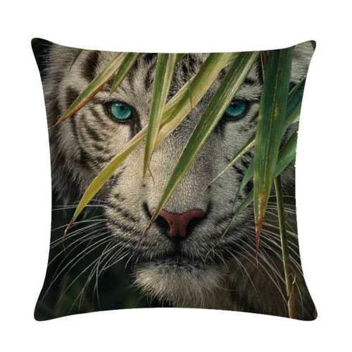 Black And White Tiger Pillow