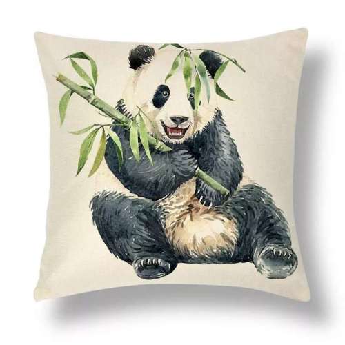 3D Panda Print Cushion Cover Throw Pillow Case