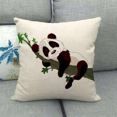 Home Decorations Wild Animal Panda Throw Pillow Case Sofa Couch Pillowcase Cushion Cover