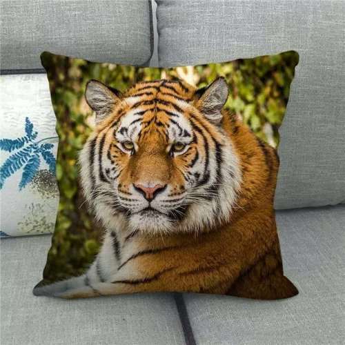 Home Decorations Wild Animal Tiger Throw Pillow Case Sofa Couch Pillowcase Cushion Cover