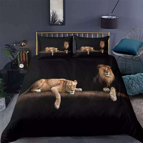Lion Bedding Double