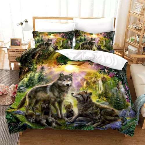 Wolf Family Bedding