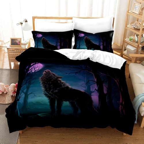 Wolf Howling Bedding