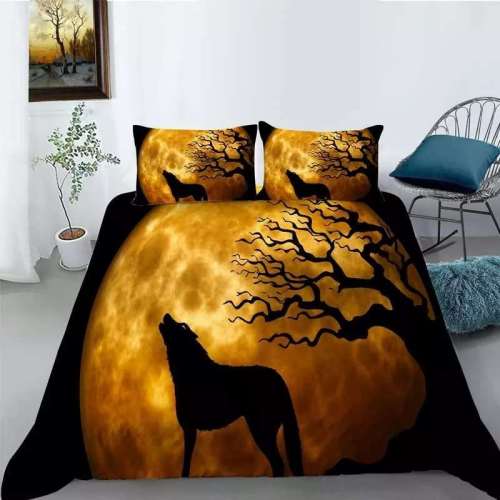 Wolf Bed Set Twin