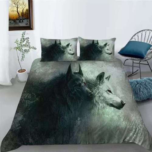 Twin Wolf Bedding