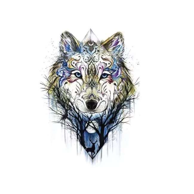Wolf Moon Tattoo