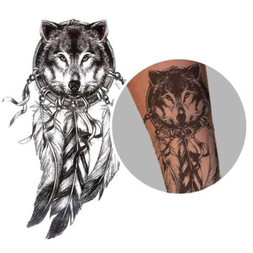 Dreamcatcher Wolf Tattoos