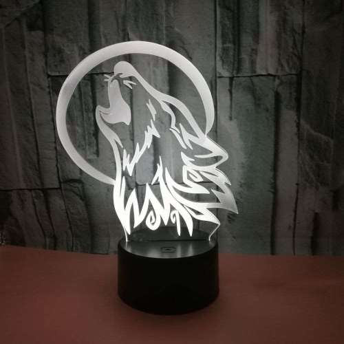 Led Wolf Lamp